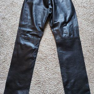 Genuine leather pants 34